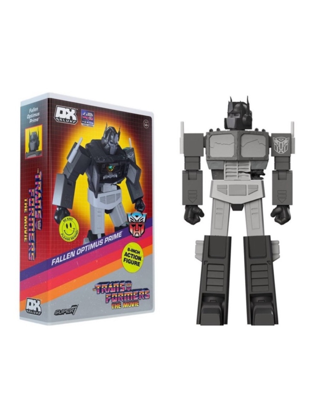 Transformers The Movie 40th Anniversary Fallen Optimus Prime Super7 Figure